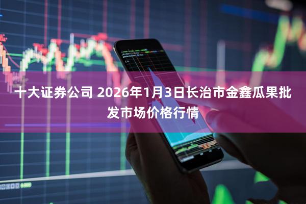 十大证券公司 2026年1月3日长治市金鑫瓜果批发市场价格行情